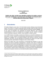 Análisis de redes sociales para identificar agentes de cambio y actores clave que contribuyan a la restauración de manglar en la Reserva de la Biosfera Marismas Nacionales